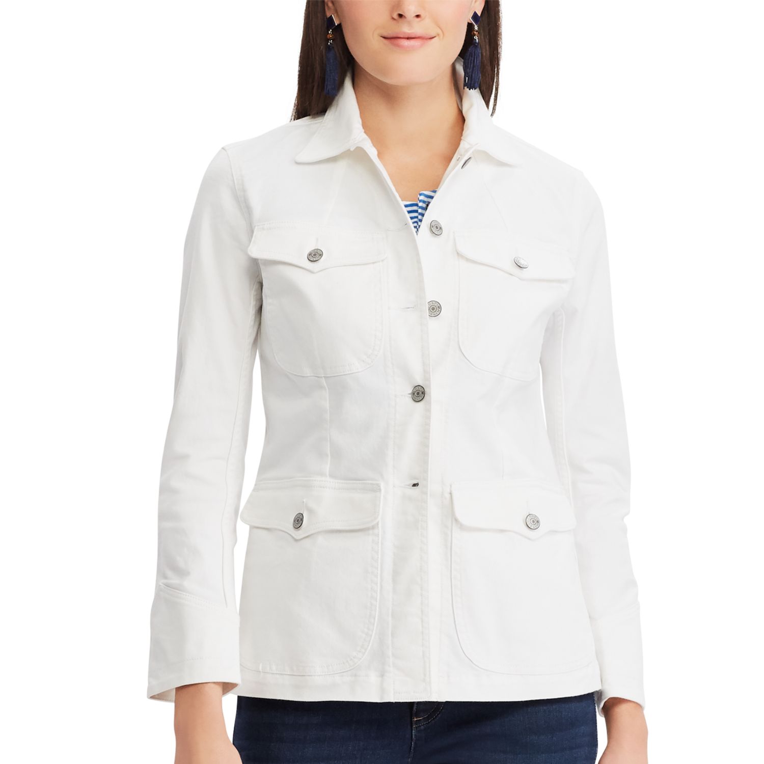 kohls white jean jacket