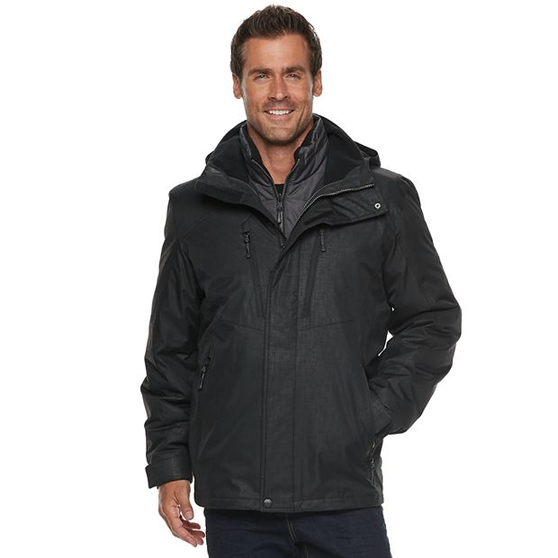 NWT MENS Big & Tall ZeroXposur Flex Puffer Jacket BLACK DENIM 2XLT XXL TALL