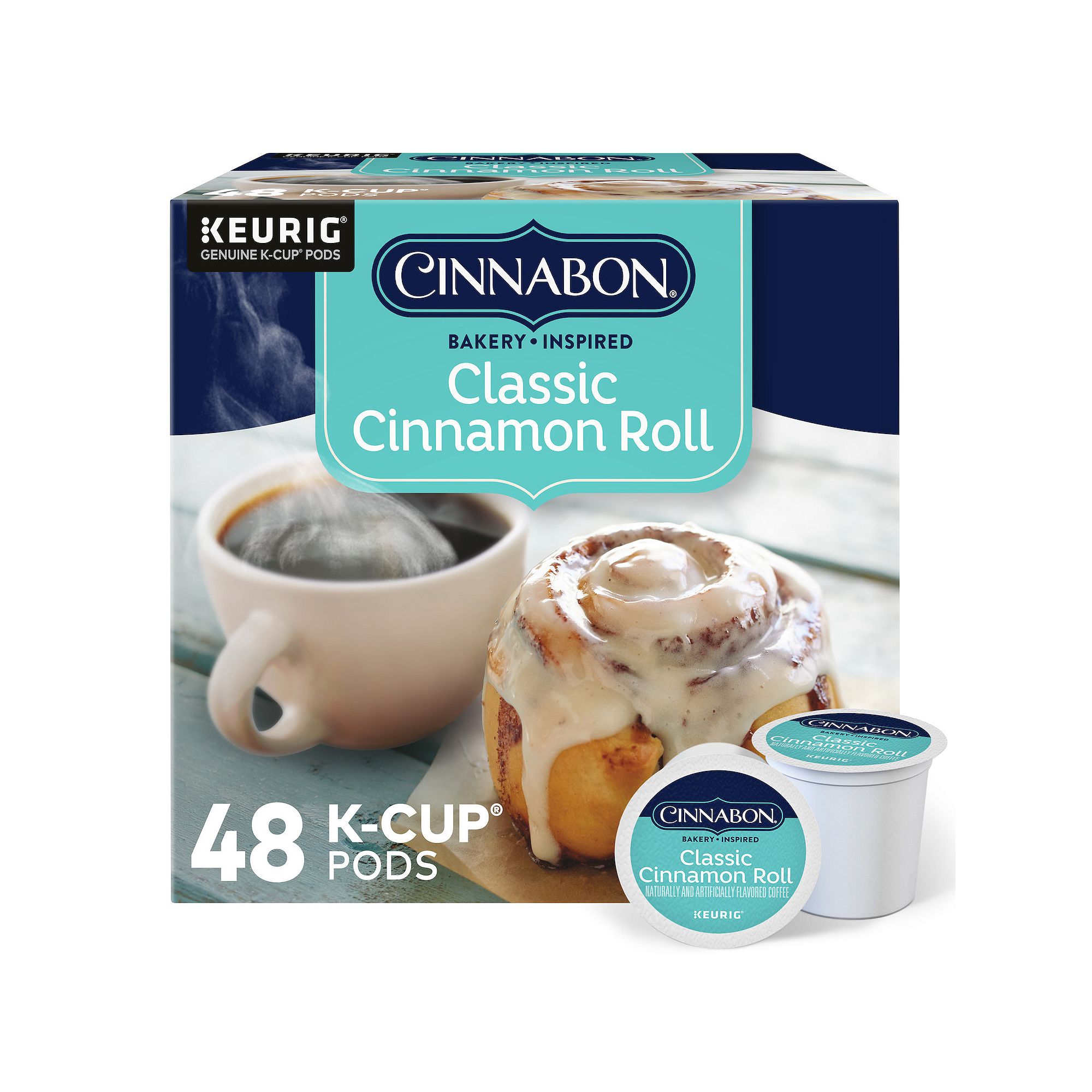 Cinnabon Classic Cinnamon Roll Coffee, Keurig® K-Cup® Pods, Light Roast -
