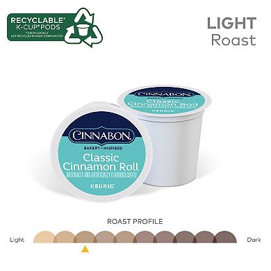 Cinnabon Classic Cinnamon Roll Coffee, Keurig® K-Cup® Pods, Light Roast - 48-pk.