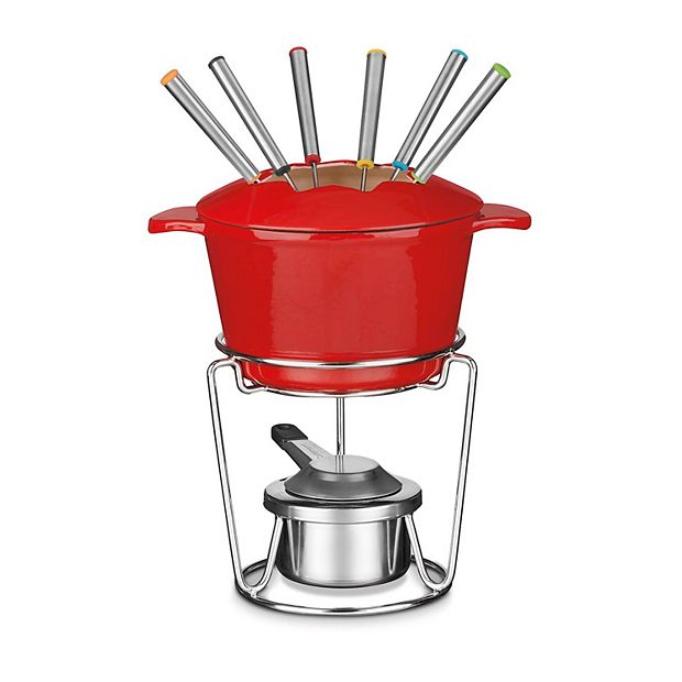 Cast Iron Mini Cast Iron Fondue Pot & Stands