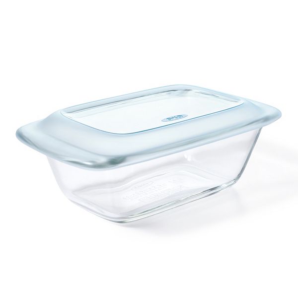 OXO Lidded 1.6-Quart Glass Loaf Pan