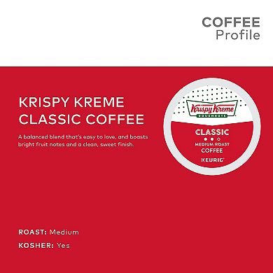 Krispy Kreme Doughnuts Smooth Coffee, Keurig® K-Cup® Pods, Medium Roast - 48-pk.