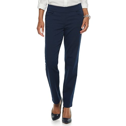 Petite Napa Valley Super Stretch Mid-Rise Pull-On Pants