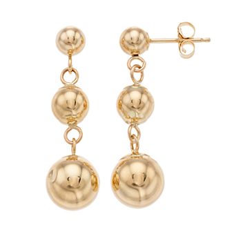Forever 14K Ball Drop Earrings