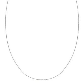 PRIMROSE Sterling Silver Rope Chain Necklace