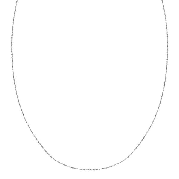PRIMROSE Sterling Silver Rope Chain Necklace - Silver Tone (24")