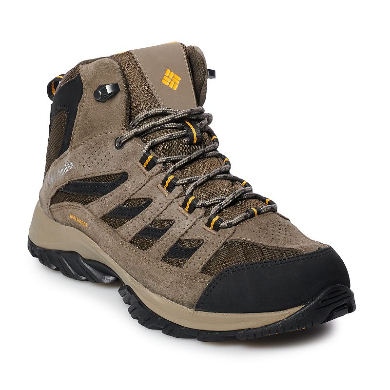 Columbia Crestwood Mid Mens Waterproof Hiking Boots, Size: 8, Lt Brown