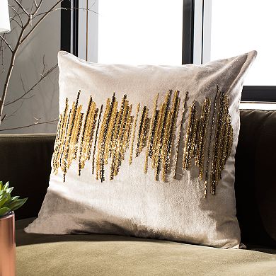 Safavieh Deston Darling Metallic Throw Pillow