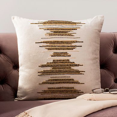 Safavieh Deston Darling Metallic Throw Pillow