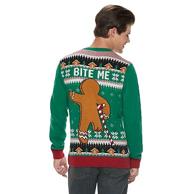 Men's Gingerbread Man Christmas Sweater