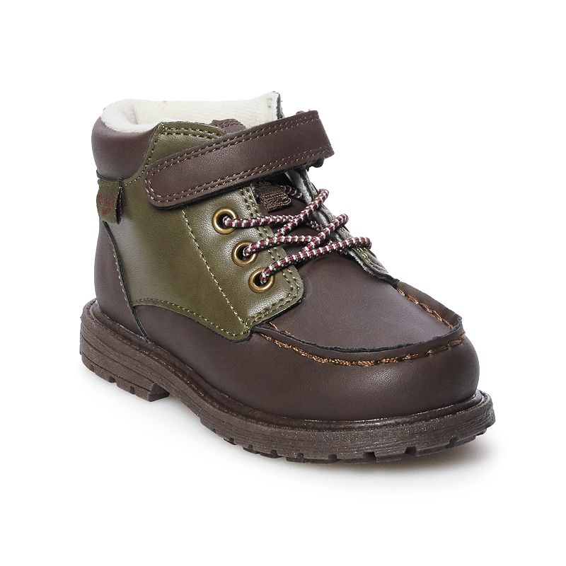 UPC 192170058834 product image for OshKosh B'gosh® Haslett Toddler Boys' Ankle Boots, Size: 10 T, Brown | upcitemdb.com