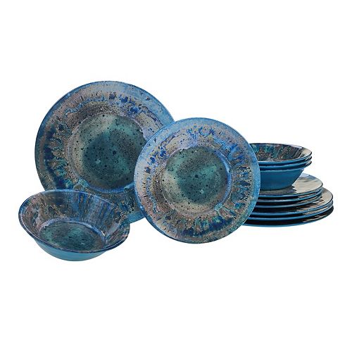 Certified International Radiance 12piece Melamine Dinnerware Set