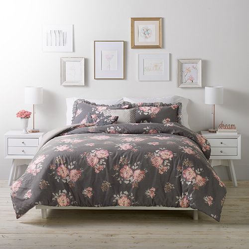 LC Lauren Conrad Bold Blooms Comforter Set