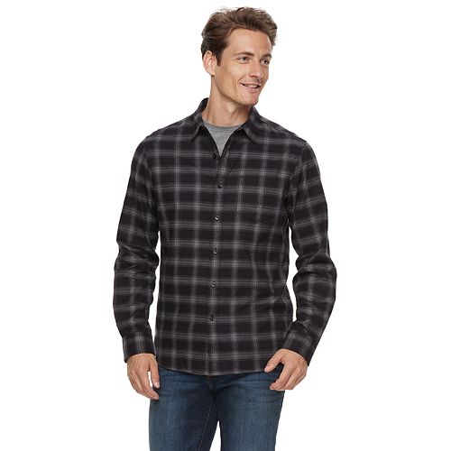Men's Apt. 9® Brushed Flannel Button-Down Shirt