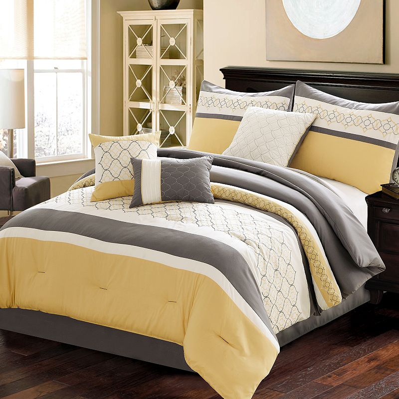 Riverbrook Home Verdugo 7-piece Comforter Set, Drk Yellow, Queen