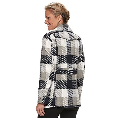 Women's Larry Levine Carrie Double-Breasted Peacoat