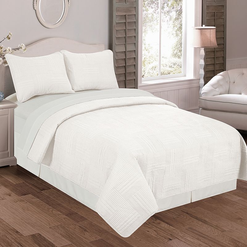 Riverbrook Home Fergie 3-piece Quilt Set, Natural, Queen