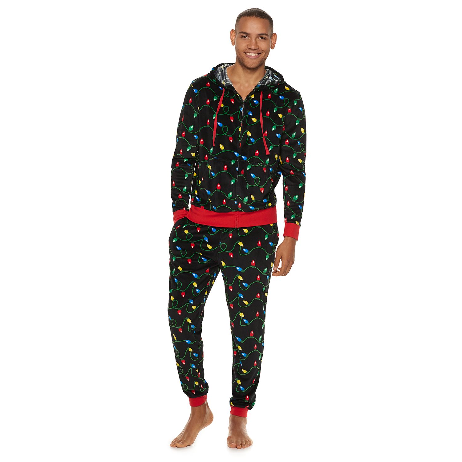 Men's Christmas 2-Piece Velour Suit