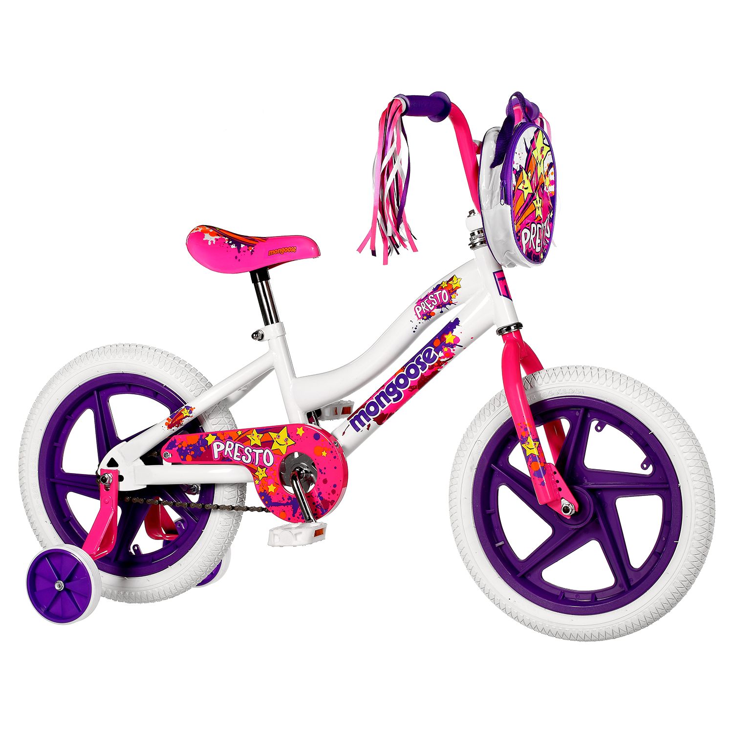 mongoose bike with training wheels