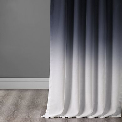 EFF Ombre Faux Linen Semi Sheer Curtain