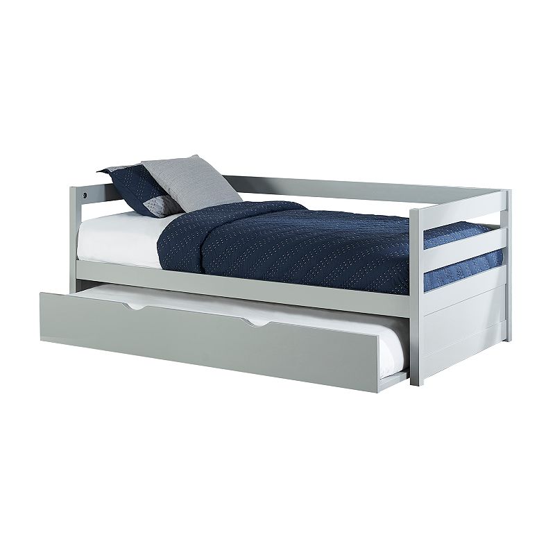 Hillsdale Furniture Caspian Daybed & Trundle, Grey, Twin