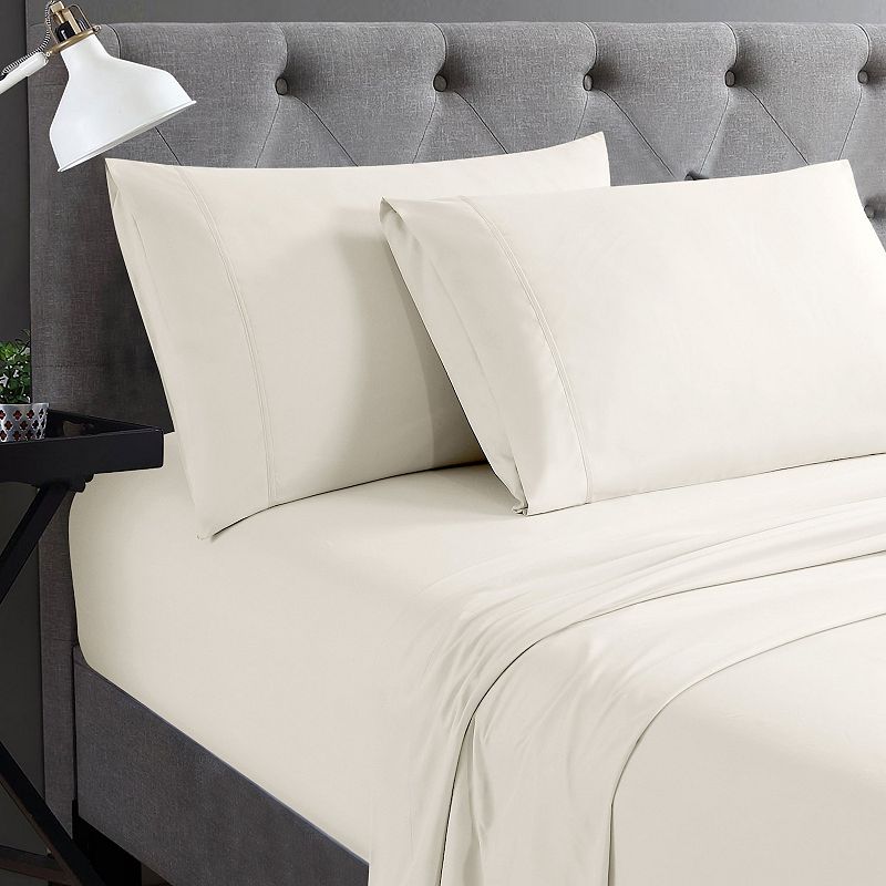 Swift Home Solid Microfiber Sheet Set