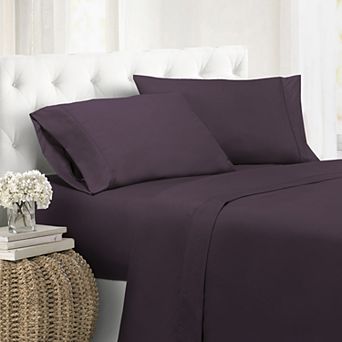 Swift Home Solid Microfiber Sheet Set