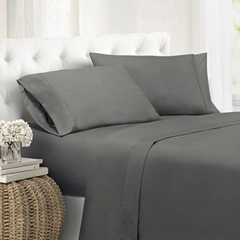 Swift Home Solid Microfiber Sheet Set