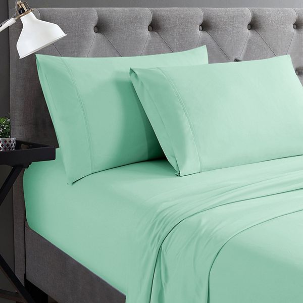 Swift Home Solid Microfiber Sheet Set