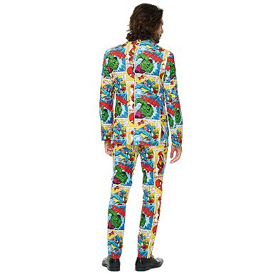 Men's OppoSuits Slim-Fit Marvel Comics Suit & Tie Set