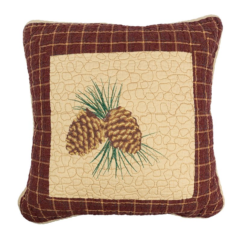 Donna Sharp Pine Lodge Pine Cone Throw Pillow, Multi, Fits All