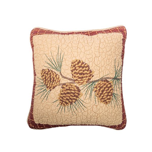 Pine cone throw outlet pillows