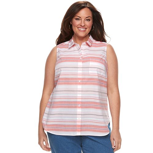 croft and barrow plus size shirts