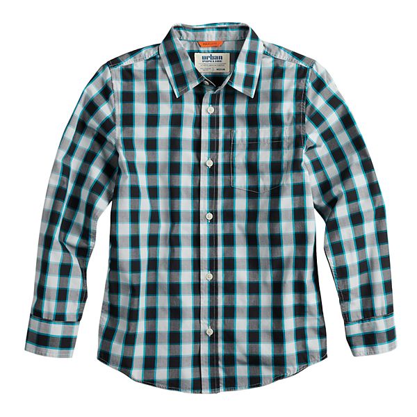 Boys 8-20 & Husky Urban Pipeline™ Plaid Button-Down Shirt