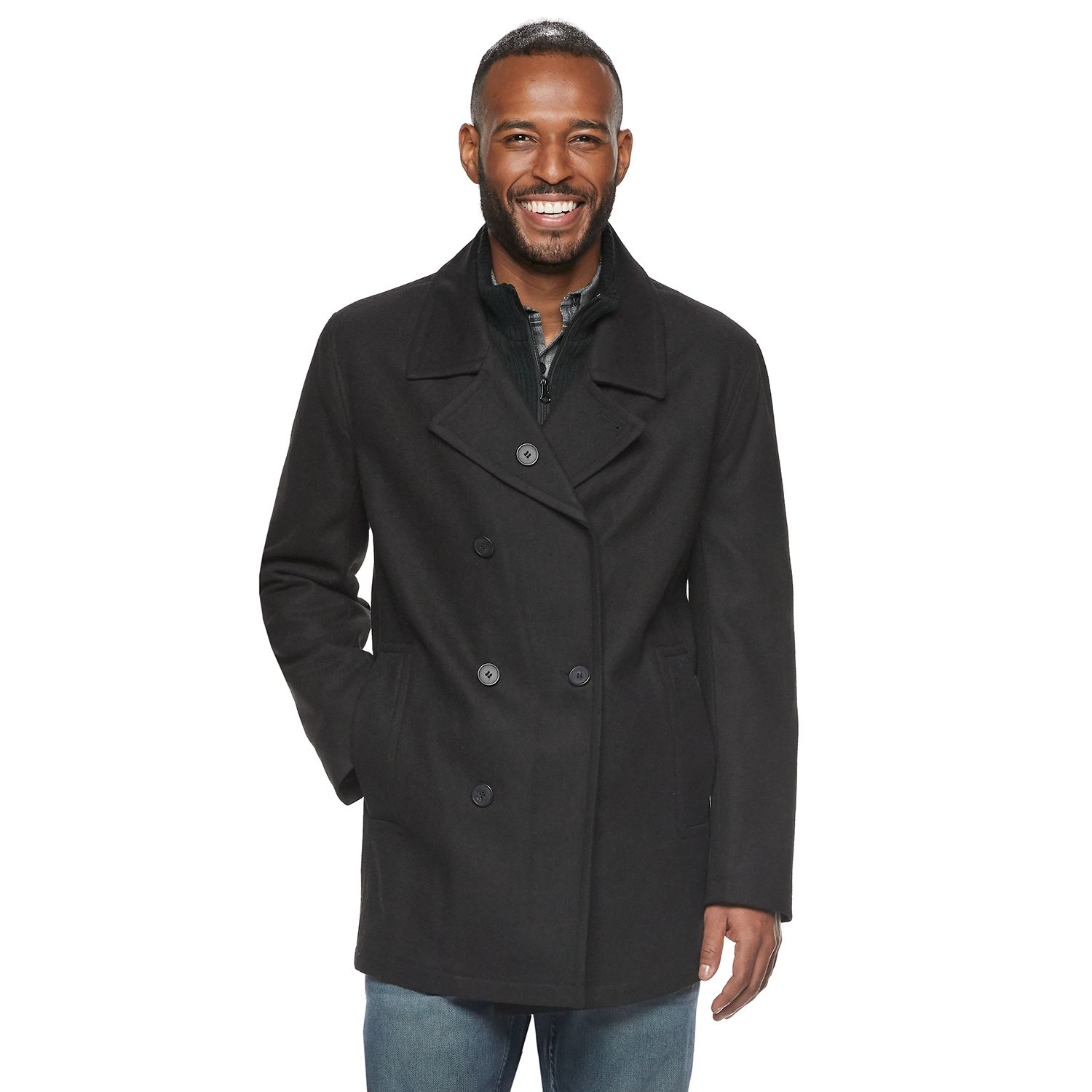 kohls mens peacoat