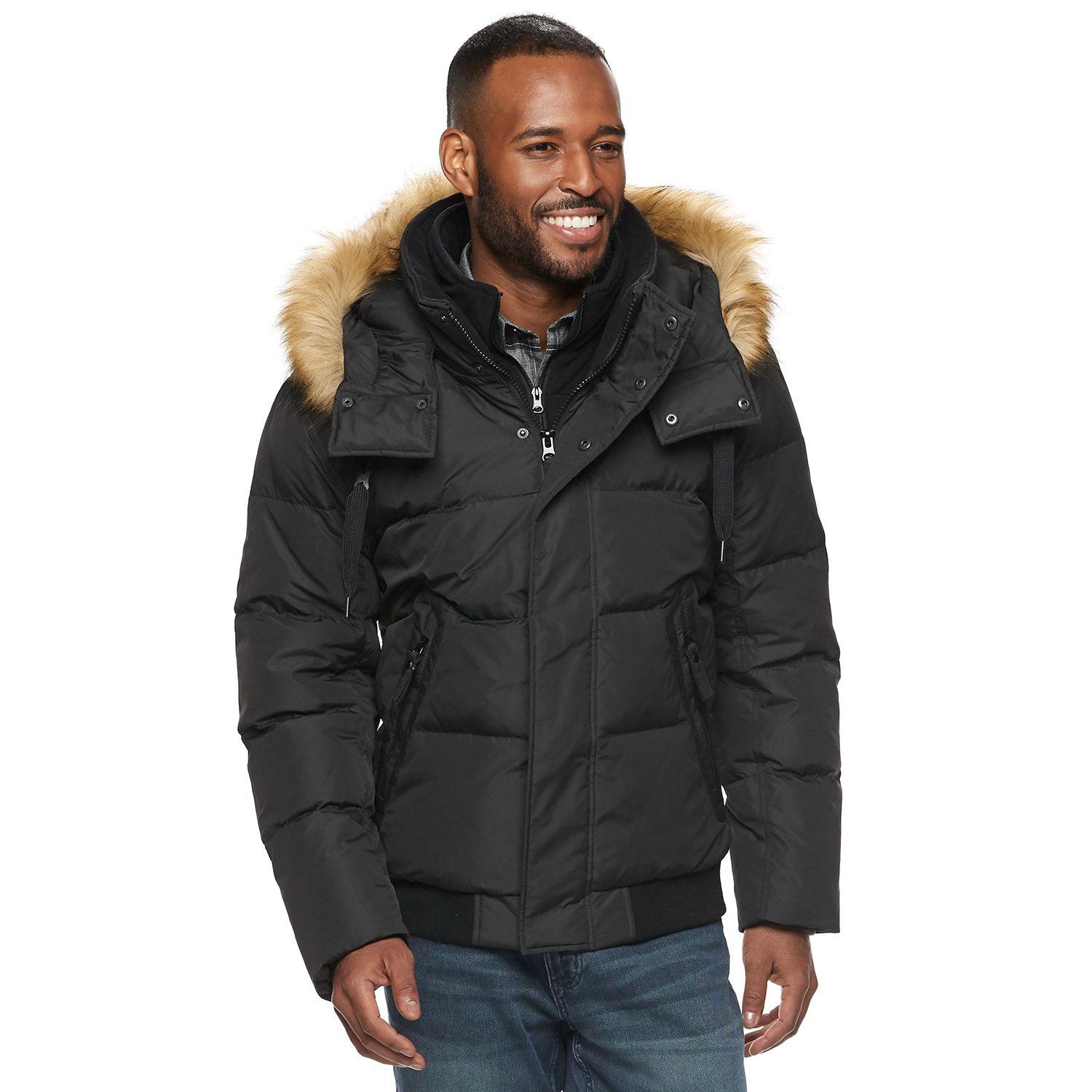 andrew marc puffer jacket mens