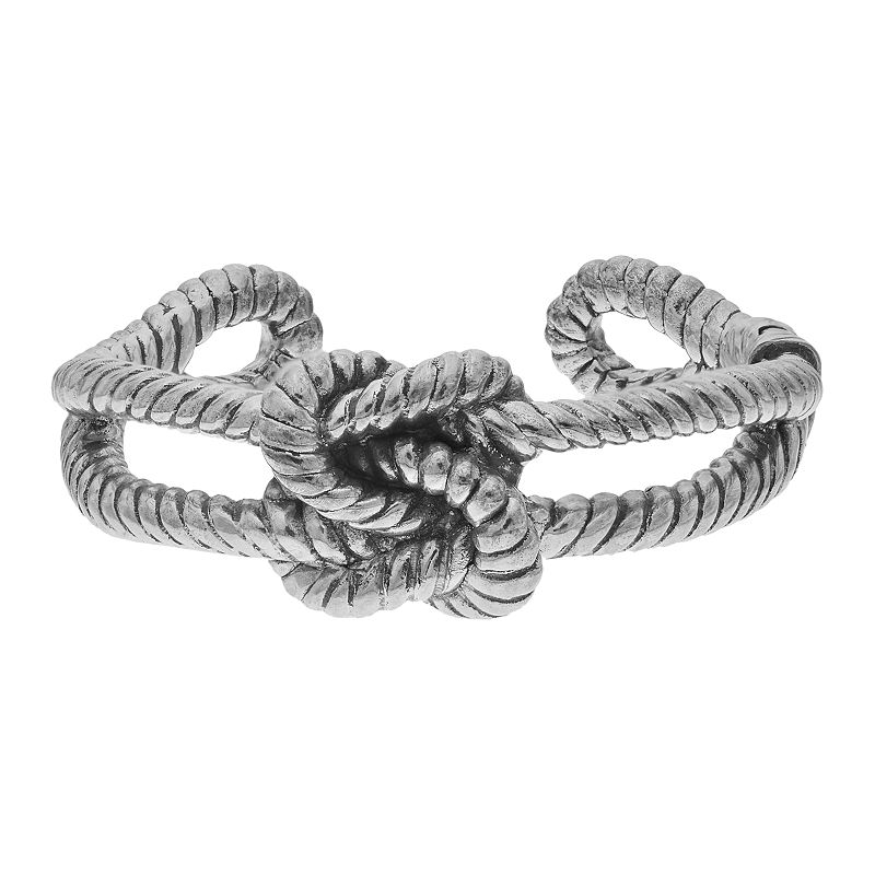52938737 Sterling Silver Love Knot Cuff Bracelet, Womens sku 52938737
