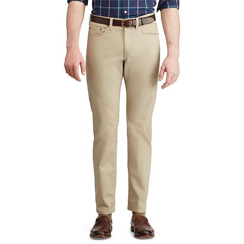 Men's Chaps Slim-Fit Stretch Twill 5-Pocket Pants