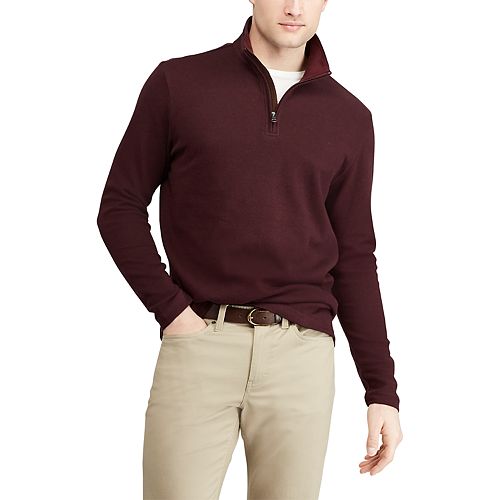 chaps men's quarter zip