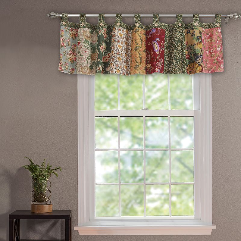 Greenland Home Fashions Antique Chic Window Valance, Multicolor