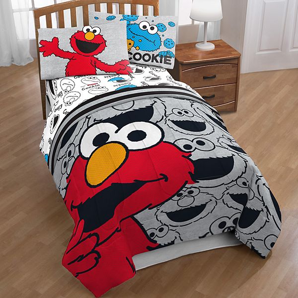Details about   Sesame Street Elmo Twin/Full Reversible Comforter 72"x 86" Kids Blanket Franco 