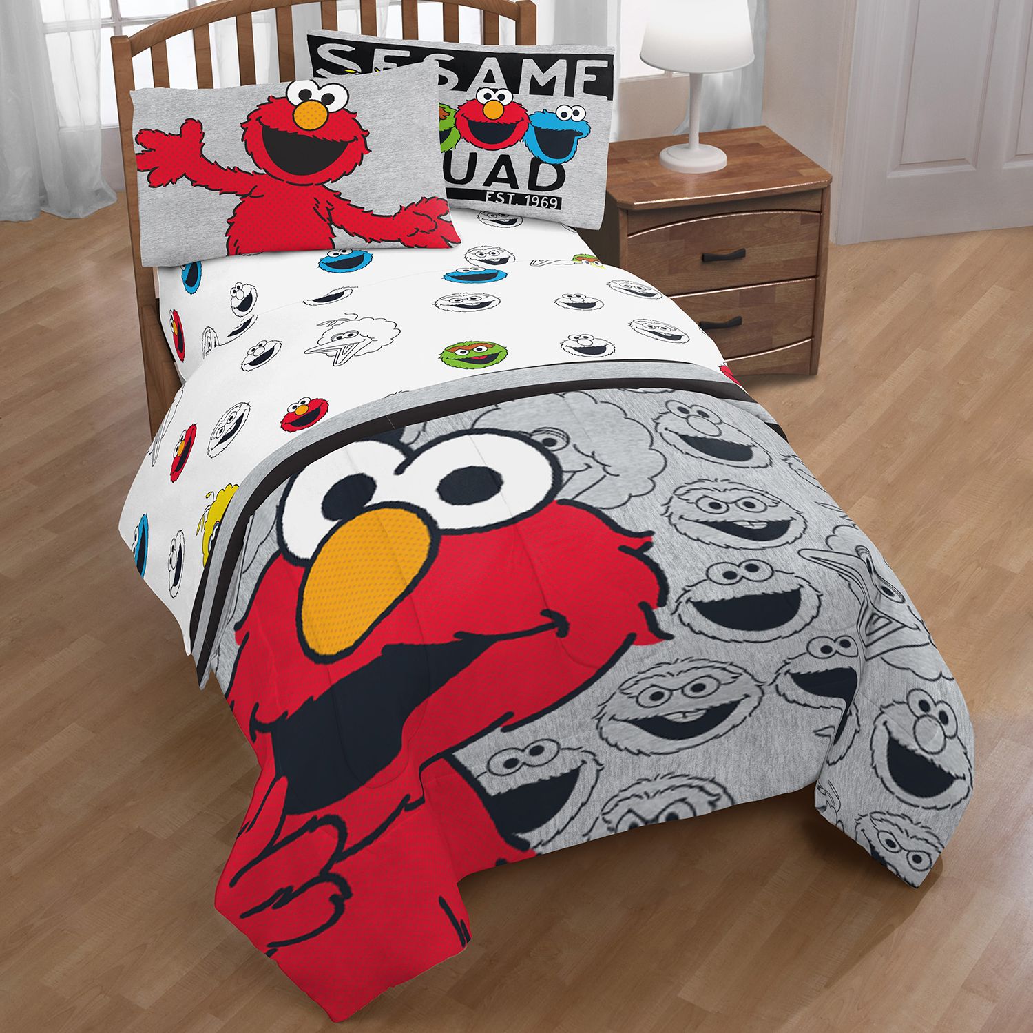 elmo crib set