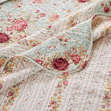 Greenland Home Fashions Antique Rose Quilt Set