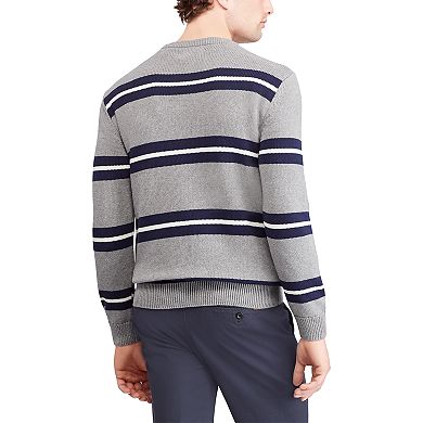 Men's Chaps Regular-Fit Striped Crewneck Sweater