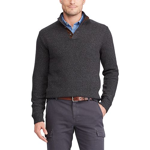 Men's Chaps Regular-Fit Mockneck Pullover Sweater