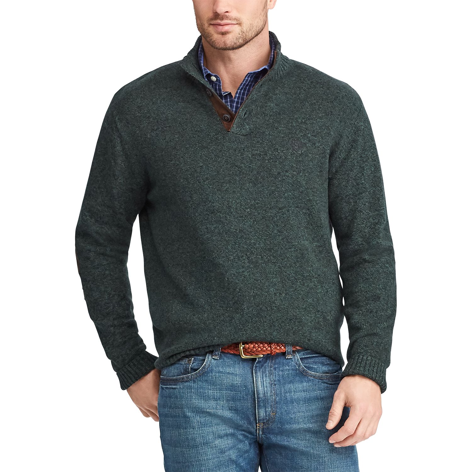cream chunky roll neck jumper