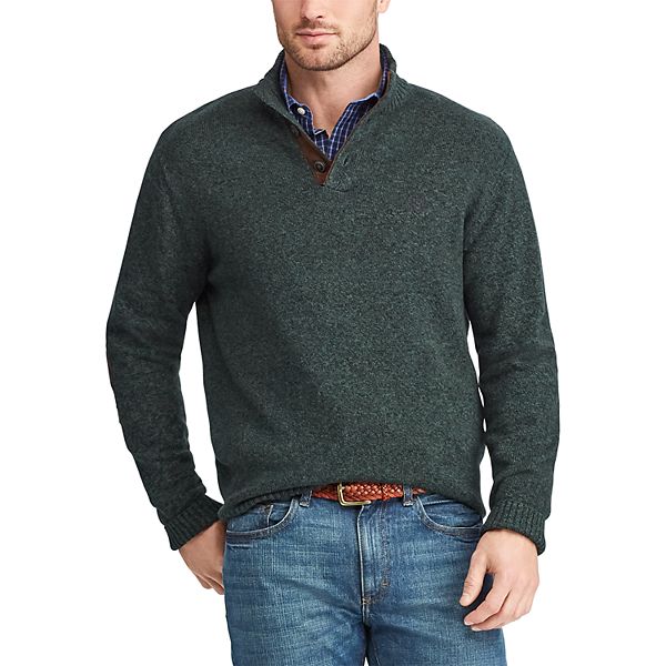 Men's Chaps Regular-Fit Mockneck Pullover Sweater