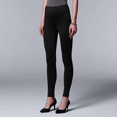 Simply Vera Vera Wang High Waist Fleece Lined Leggings