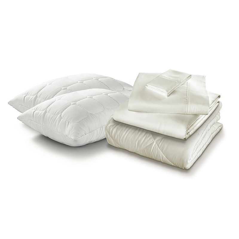 PureCare The Sleep Kit Bedding Set, Beig/Green, Twin XL